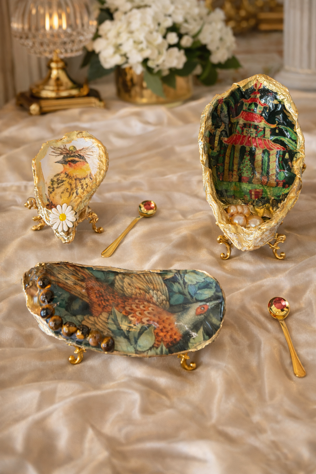 The “Shell Yeah”  Trinket Dish and Spoon