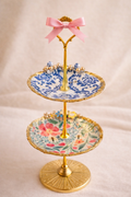 The Gilded Shell Tower - Elegant Three Tier Trinket Dish