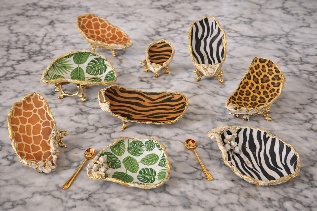 The “Shell Yeah”  Trinket Dish and Spoon