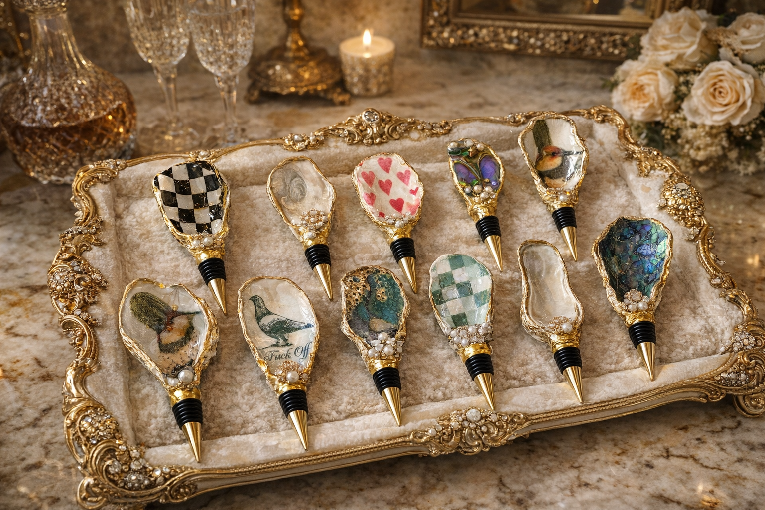 The Luxe Shell Seal Wine Stopper