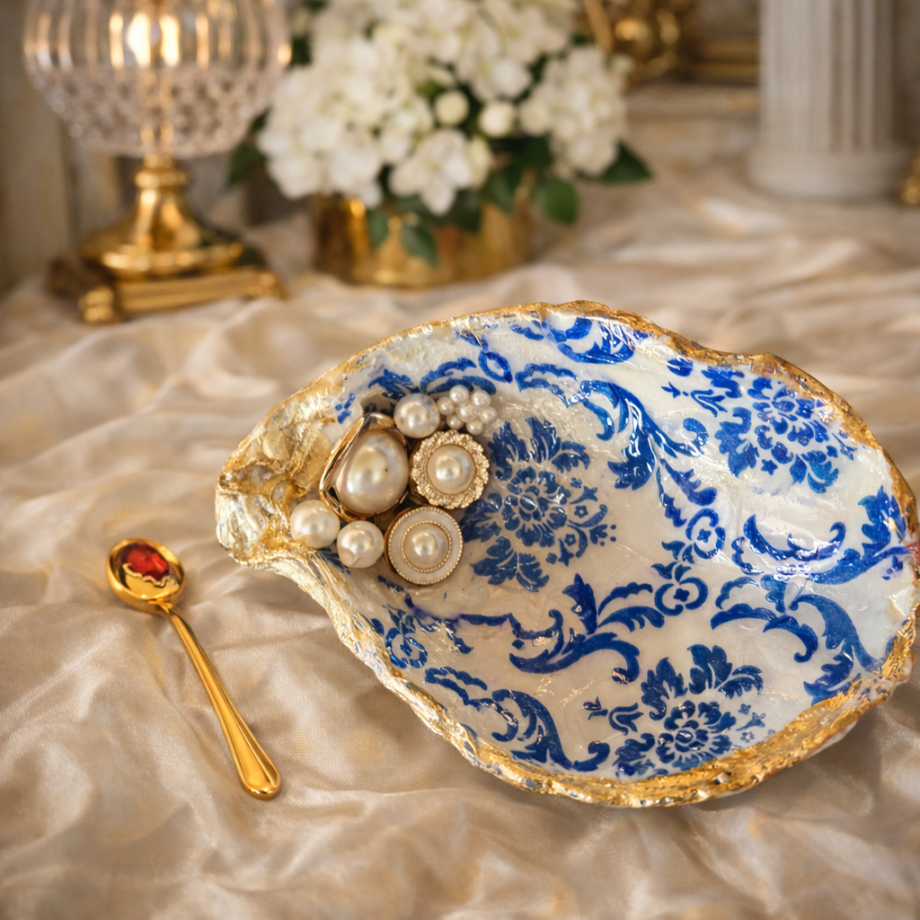 The “Shell Yeah”  Trinket Dish and Spoon