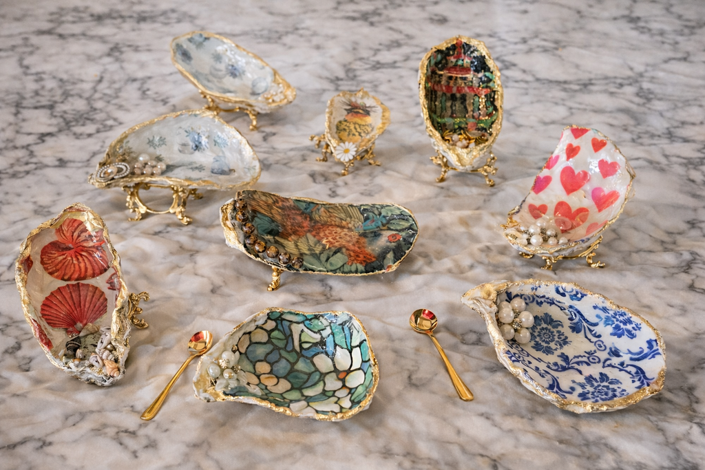The “Shell Yeah”  Trinket Dish and Spoon