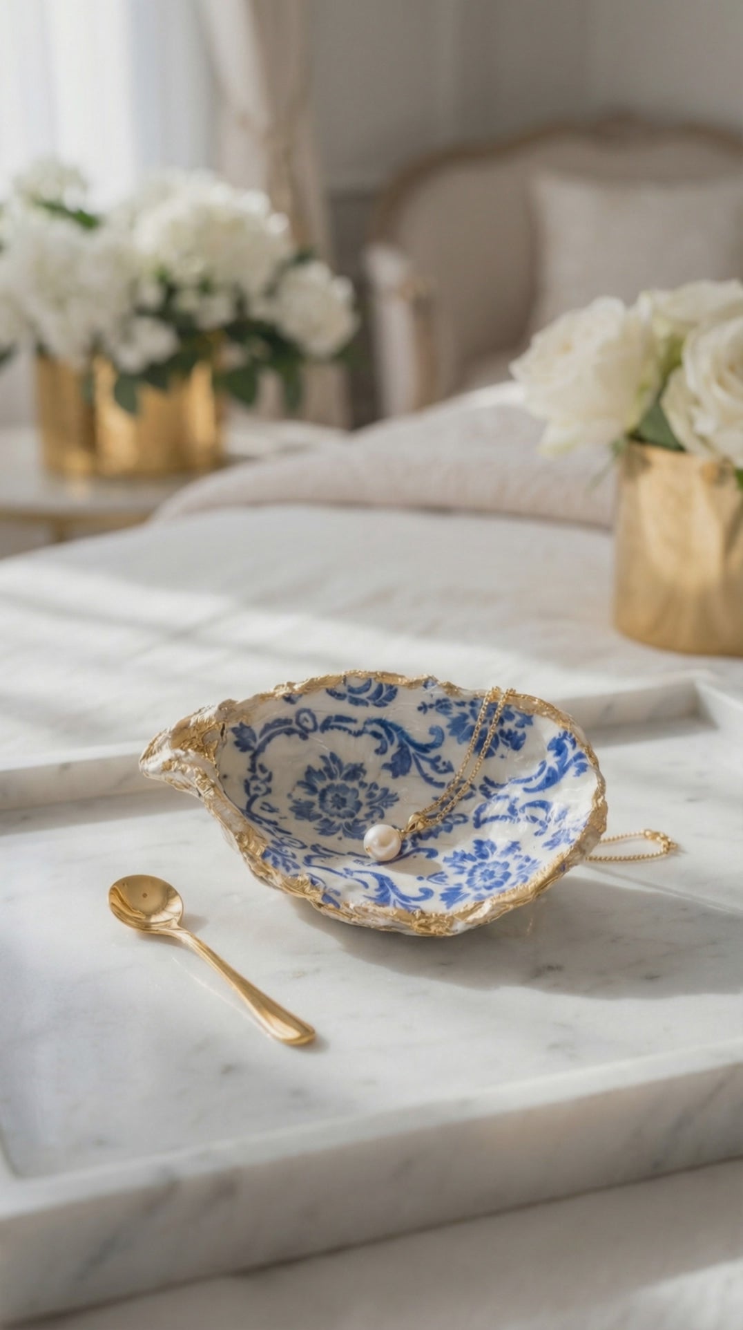 The “Shell Yeah”  Trinket Dish and Spoon